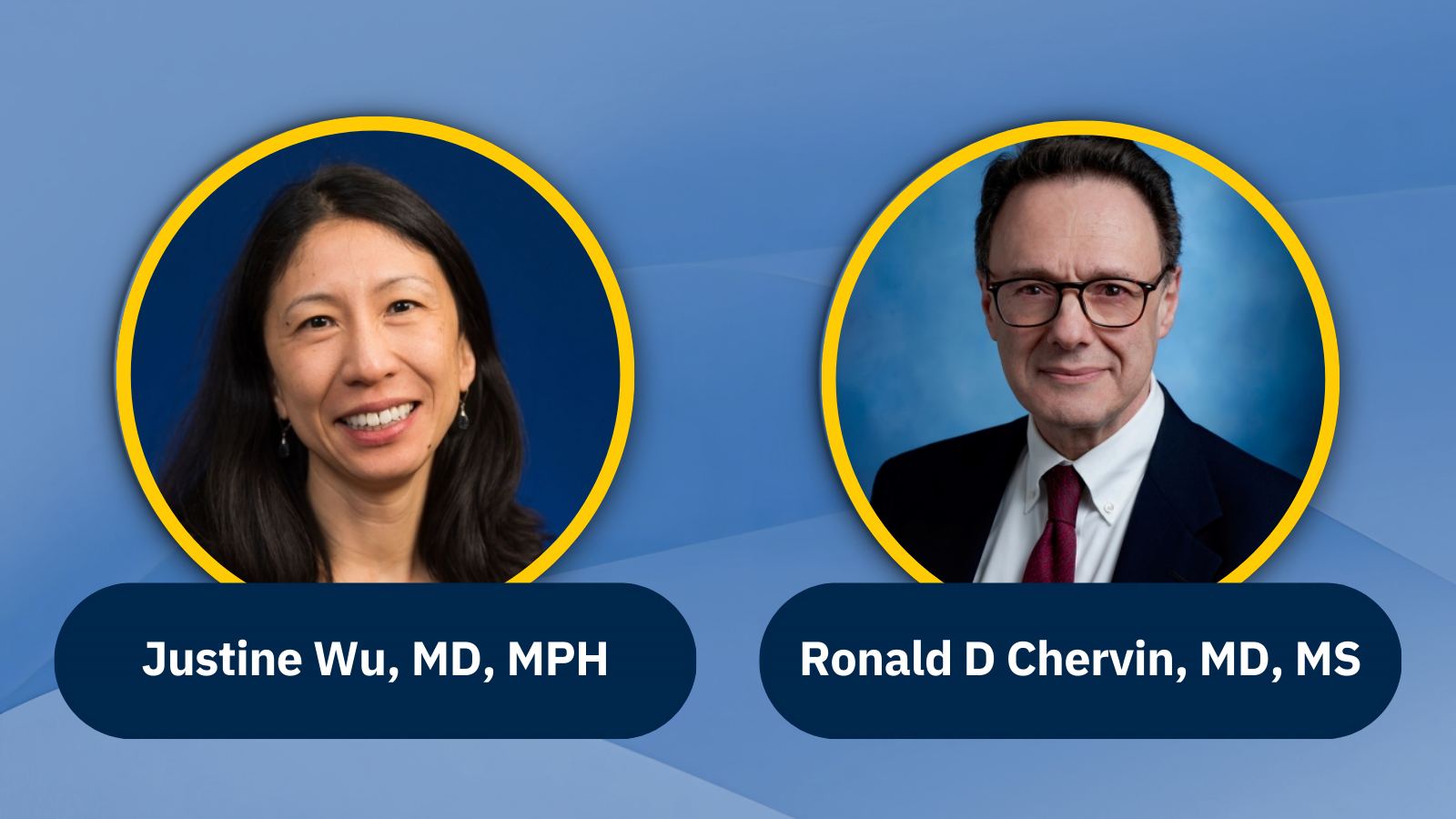 Headshots of Dr. Wu and Dr. Chervin